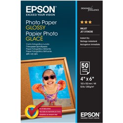EPSON GLOSSY PHOTO PAPER 4x6 200gsm 50 Sheets 
