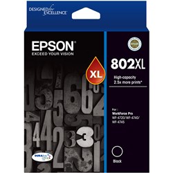 EPSON INK CARTRIDGE 802XL Black 
