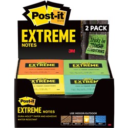 3M POST IT EXTREME ASSORTED PACK OF 2