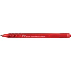 STAT BALLPOINT PEN RETRACTABLE 1.0mm Red 