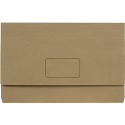 Marbig Enviro Document Wallets Foolscap 100% Recycled Kraft Pack Of 10