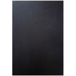 Rexel Binding Covers A4 250gsm Leathergrain Pack of 100 Black
