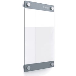 Quartet Infinity Customisable Magnetic Glass Dry Erase Board 279 x 432mm Clear/Silver