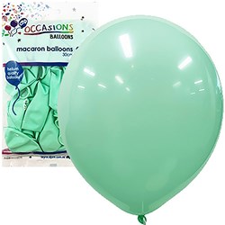 Alpen Balloons  30cm Macaron Pastel Light Green Pack of 25