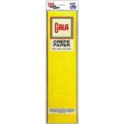 Alpen Gala Crepe Paper 240X50cm Canary Pack of 12