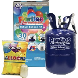 Alpen Helium Balloon Kit  Gas tank, 30 Balloons and Ribbon