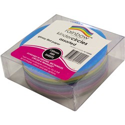 KINDER SHAPES Glossy Paper Circles 120mm 