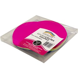 KINDER SHAPES Fluoro Paper Circles 180mm 