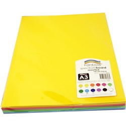 Rainbow Spectrum Board A3 220gsm Assorted 100 Sheets
