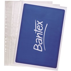 Bantex Heavy Duty Sheet Protectors A3 Portrait Clear Pack of 25