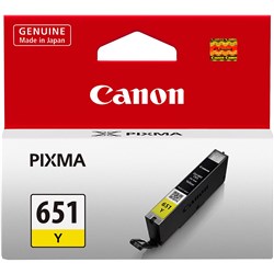 CANON INK CARTRIDGE 651 Yellow  