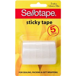 Sellotape Sticky Tape 12mmx10m Clear 