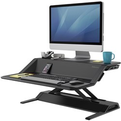 FELLOWES LOTUS SIT STAND Workstation Black 