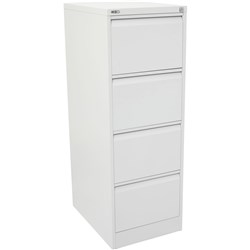 GO 4 DRAWER FILING CABINET H1321mm x W460mm x D620mm White
