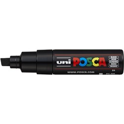 UNIBALL POSCA POSTER MARKER 8mm Chisel Black 