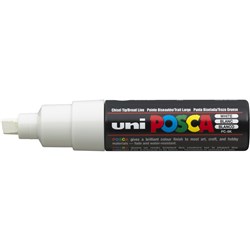 UNIBALL POSCA POSTER MARKER 8mm Chisel White 