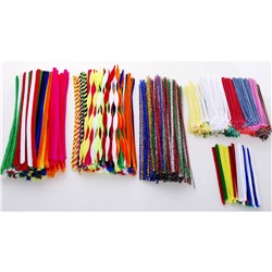 JASART PIPE CLEANERS Chenille Asstd Cols 1 2x30cm 
