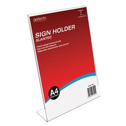 DEFLECT-O SIGN HOLDER A4 Slanted