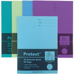 PROTEXT EXERCISE BOOK A4 64pgs 18mm D T Chicken 