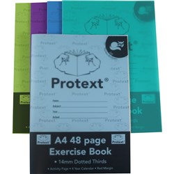 PROTEXT EXERCISE BOOK A4 48pgs 14mm D T Cat 