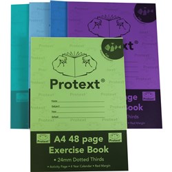 PROTEXT EXERCISE BOOK A4 48pgs 24mm D T Fish 
