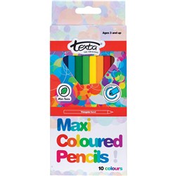 TEXTA MAXI TRIANGULAR PENCILS Assorted 