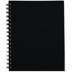 Spirax 511 Hard Cover Notebook A5 200 Page Black