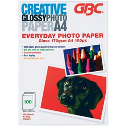 CREATIVE 160GSM A4 EVERYDAY Photo Paper 100 Sheets Pack  