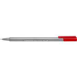 STAEDTLER TRIPLUS 334 Fineliner Red Pack of 10