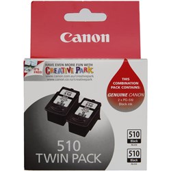 CANON INK CARTRIDGE 510 Twin Pack Black  