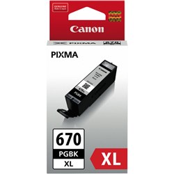 CANON INK CARTRIDGE 670XL Black  