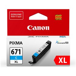 CANON INK CARTRIDGE 671XL Cyan  