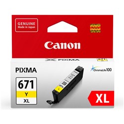 CANON INK CARTRIDGE 671XL Yellow  