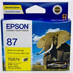 EPSON INK CARTRIDGE 87 Yellow T0874  