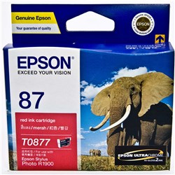 EPSON INK CARTRIDGE 87 Red T0877  