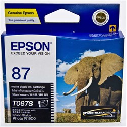 EPSON INK CARTRIDGE 87 Black T0878  