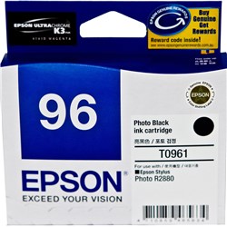 EPSON INK CARTRIDGE 96 Black T0961  