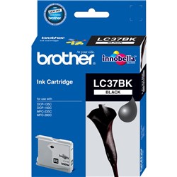 BROTHER INK CARTRIDGE LC-37BK Black  