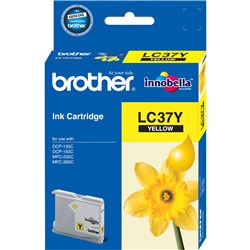 BROTHER INK CARTRIDGE LC-37Y Yellow  