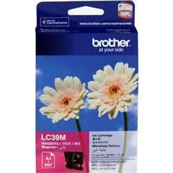 BROTHER INK CARTRIDGE LC-39M Magenta  