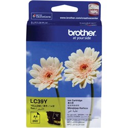 BROTHER INK CARTRIDGE LC-39Y Yellow  