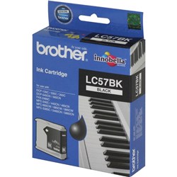 BROTHER INK CARTRIDGE LC-57BK Black  