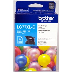 BROTHER INK CARTRIDGE LC-77XLC Cyan  