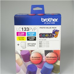 BROTHER INK CARTRIDGE LC-133PVP Photo Value Pack  