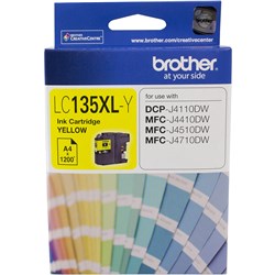 BROTHER INK CARTRIDGE LC-135XLY Yellow  