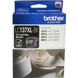 BROTHER INK CARTRIDGE LC-137XLBK Black  