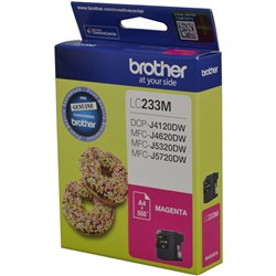 BROTHER INK CARTRIDGE LC-233M Magenta  