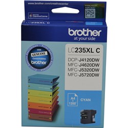 BROTHER INK CARTRIDGE LC-235XLC Cyan  