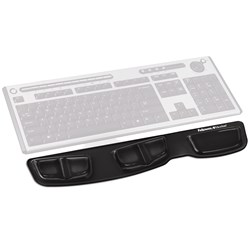 FELLOWES KEYBOARD PALM SUPPORT Gel Clear - Black 