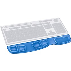 FELLOWES KEYBOARD PALM SUPPORT Gel Clear - Blue 